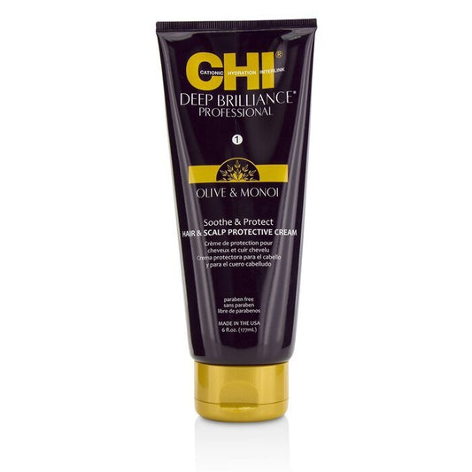 CHI Deep Brilliance Olive &amp; Monoi Soothe &amp; Protect Schutzcreme für Haar und Kopfhaut, 177 ml