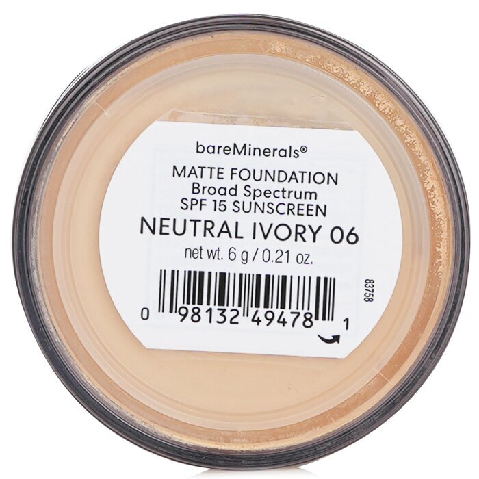 BareMinerals Matte Foundation Broad Spectrum SPF15 - Neutrales Elfenbein, 6 g/0,21 oz