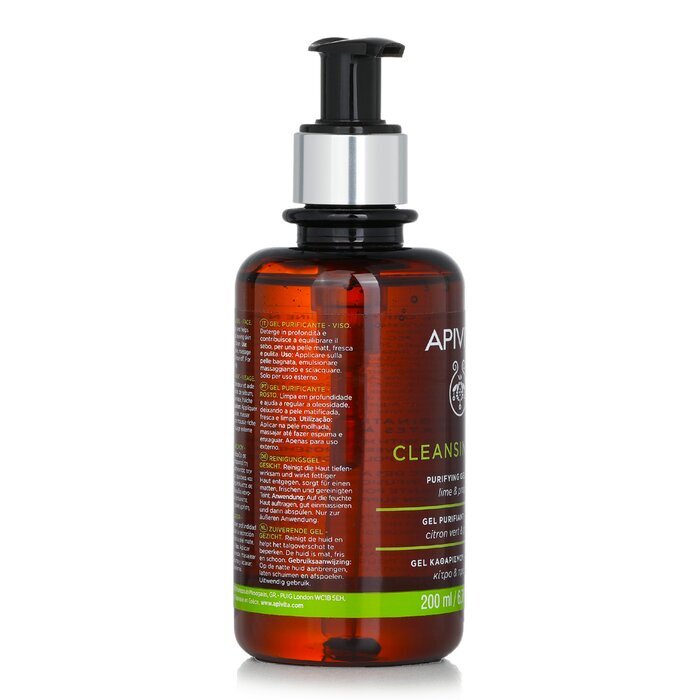 Apivita Reinigungsgel mit Propolis und Limette – für fettige/Mischhaut, 200 ml