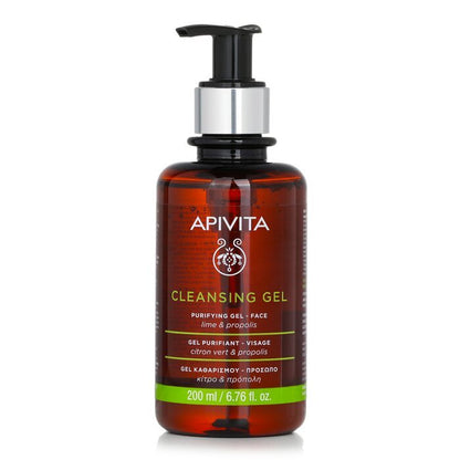 Apivita Reinigungsgel mit Propolis und Limette – für fettige/Mischhaut, 200 ml