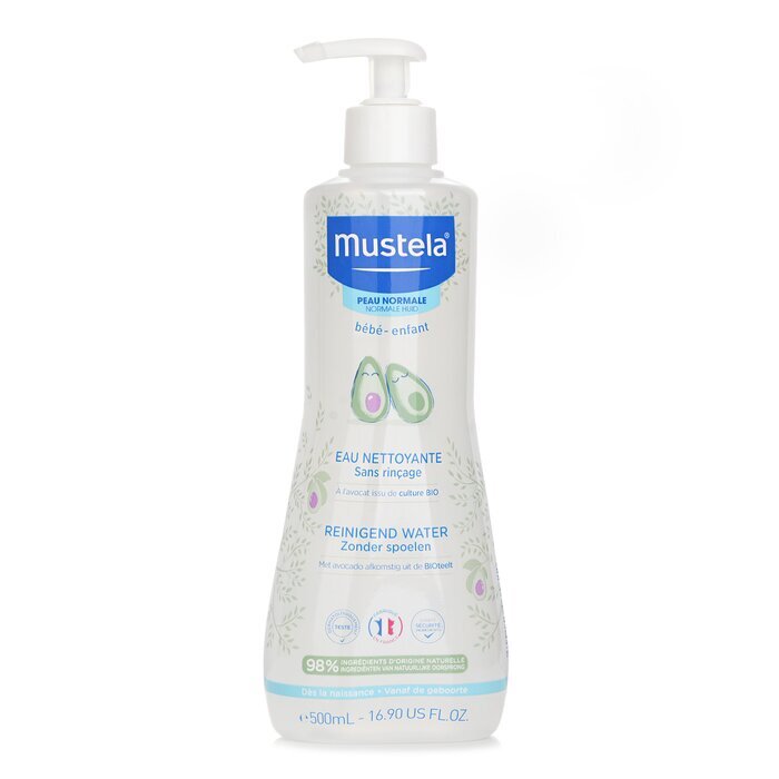 Mustela No Rinse Cleansing Water (Face & Diaper Area) - For Normal Skin(Random Packaging) 500ml