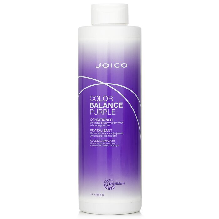 Joico Color Balance Purple Conditioner (Beseitigt messingfarbene/gelbe Töne auf blondem/grauem Haar) 1000 ml