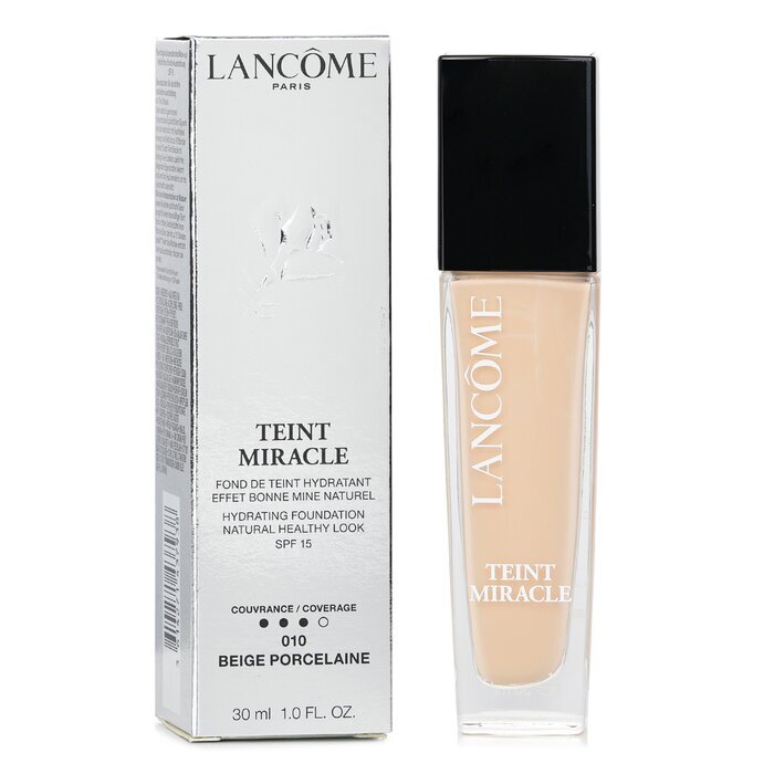 Lancome Teint Miracle Hydrating Foundation Natural Healthy Look SPF 15 – 010 Beige Porcelaine 30 ml