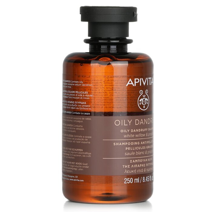 Apivita Shampoo gegen fettige Schuppen mit Silberweide und Propolis (für fettige Kopfhaut) 250 ml