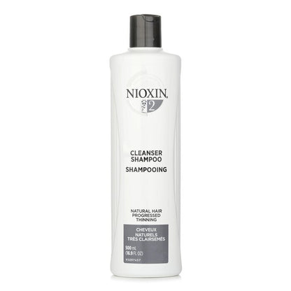 Nioxin Derma Purifying System 2 Reinigungsshampoo (natürliches Haar, fortschreitender Haarausfall) 500 ml