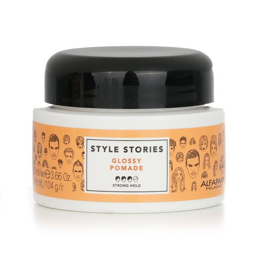 AlfaParf Style Stories Glänzende Pomade (starker Halt) 100ml/3.66oz