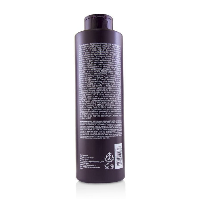Joico Color Balance Purple Shampoo (Beseitigt messingfarbene/gelbe Töne auf blondem/grauem Haar) 1000 ml