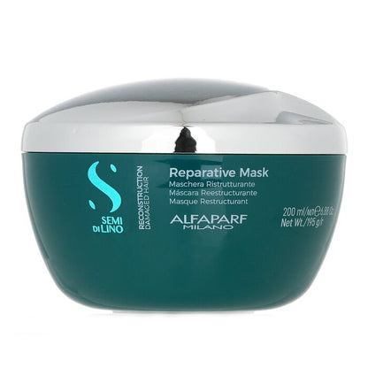 AlfaParf Semi Di Lino Rekonstruktions- und Reparaturmaske (geschädigtes Haar) 200 ml