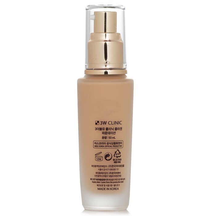 3W Clinic Collagen Foundation - Nr. 23 (Natural Beige) 50 ml/1,67 oz