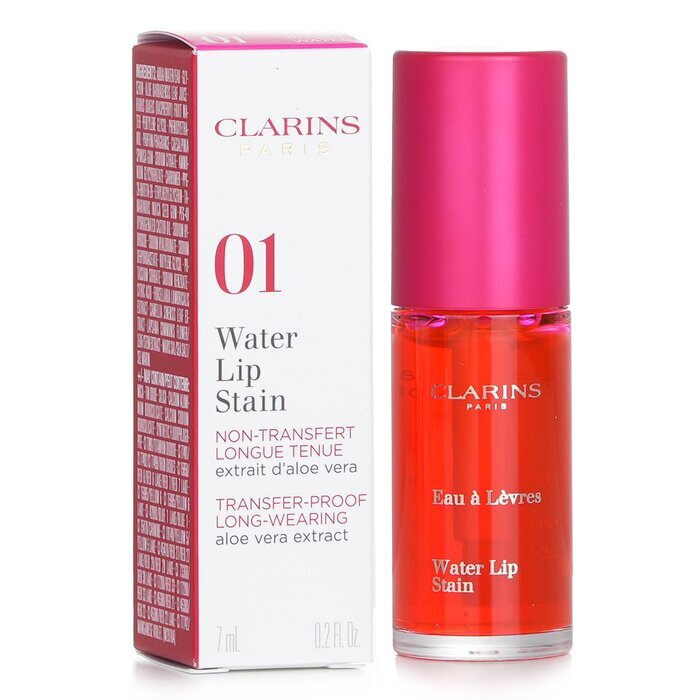 Clarins Water Lip Stain – Nr. 01 Rosenwasser, 7 ml