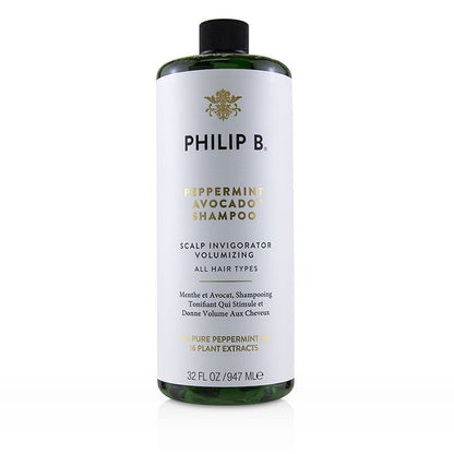 Philip B Pfefferminz-Avocado-Shampoo (Kopfhaut-Invigorator, Volumengebend – Alle Haartypen) 947 ml/32 oz