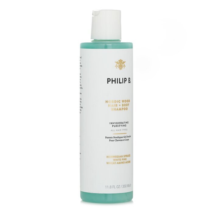 Philip B Nordic Wood Haar- und Körpershampoo (belebend und reinigend – alle Haartypen) 350 ml