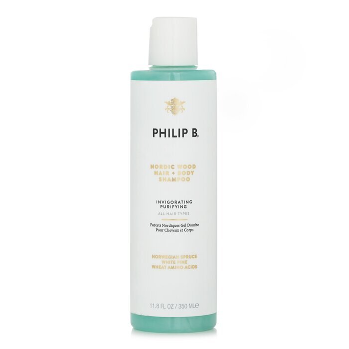 Philip B Nordic Wood Haar- und Körpershampoo (belebend und reinigend – alle Haartypen) 350 ml