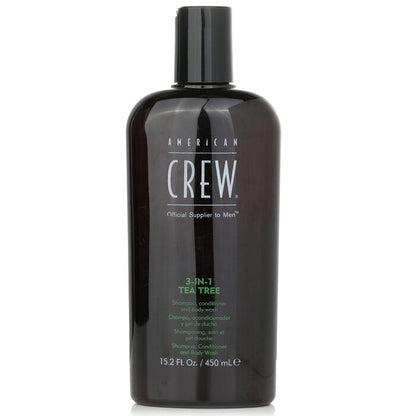 American Crew Men 3-IN-1 Teebaum-Shampoo, Spülung und Duschgel 450ml/15,2oz