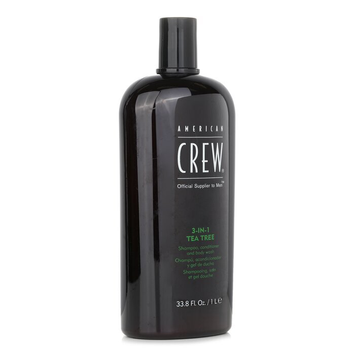 American Crew Men 3-IN-1 Teebaum-Shampoo, Spülung und Duschgel 1000ml/33,8oz