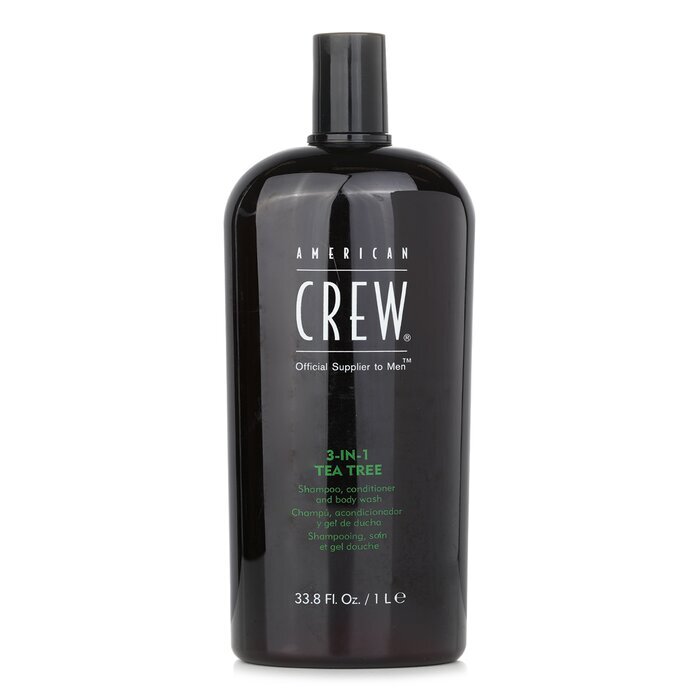 American Crew Men 3-IN-1 Teebaum-Shampoo, Spülung und Duschgel 1000ml/33,8oz