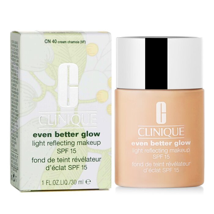 Clinique Even Better Glow Lichtreflektierendes Make-up LSF 15 – Nr. CN 40 Cream Chamois, 30 ml