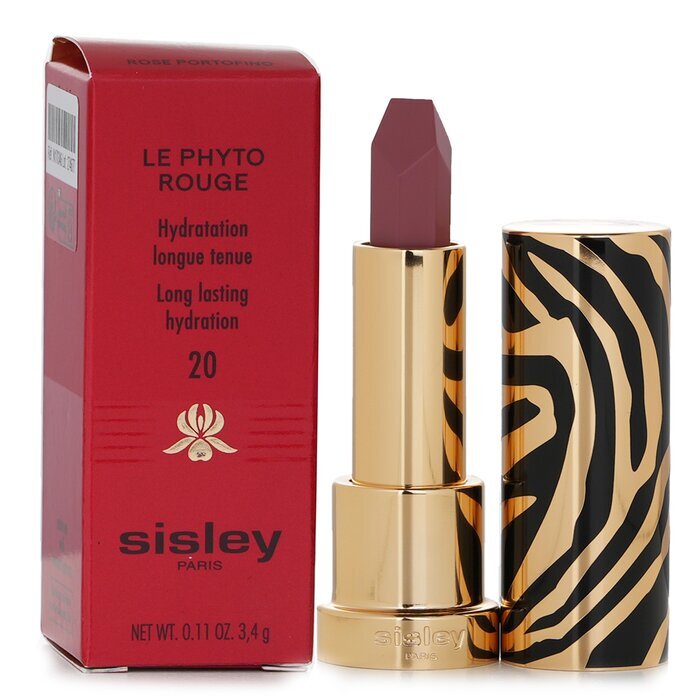 Sisley Le Phyto Rouge Langanhaltender Feuchtigkeits-Lippenstift – Nr. 20 Rose Portofino, 3,4 g/0,11 oz