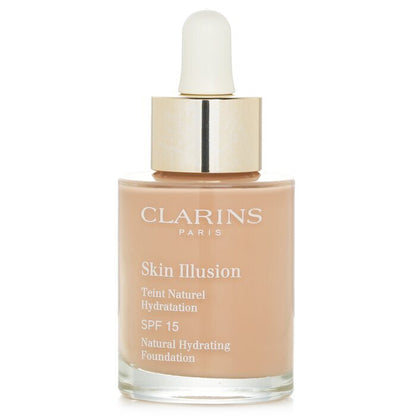 Clarins Skin Illusion Natürliche feuchtigkeitsspendende Grundierung SPF 15 Nr. 107 Beige, 30 ml