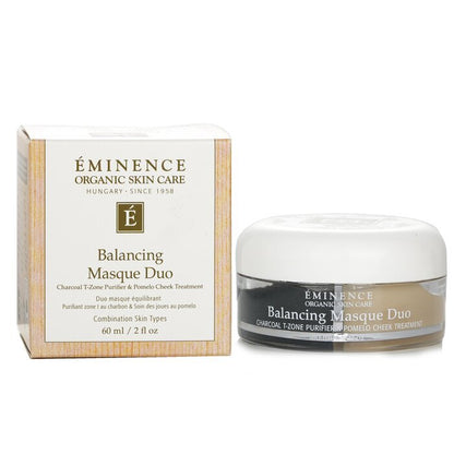 Eminence Balancing Masque Duo: T-Zonen-Reiniger mit Aktivkohle und Wangenbehandlung mit Pomelo – für Mischhauttypen, 60 ml/2 oz