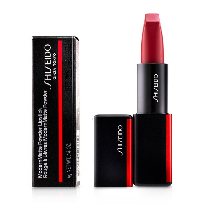 Shiseido ModernMatte Puder-Lippenstift – Nr. 513 Shock Wave (Wassermelone) 4 g/0,14 oz