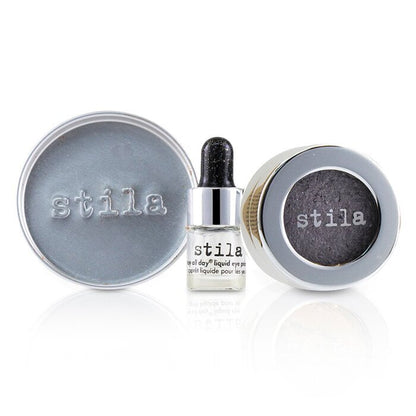 Stila – Magnificent Metals – Lidschatten mit Folien-Finish und Mini Stay All Day Liquid Eye Primer – Metallic Lavender, 2 Stück