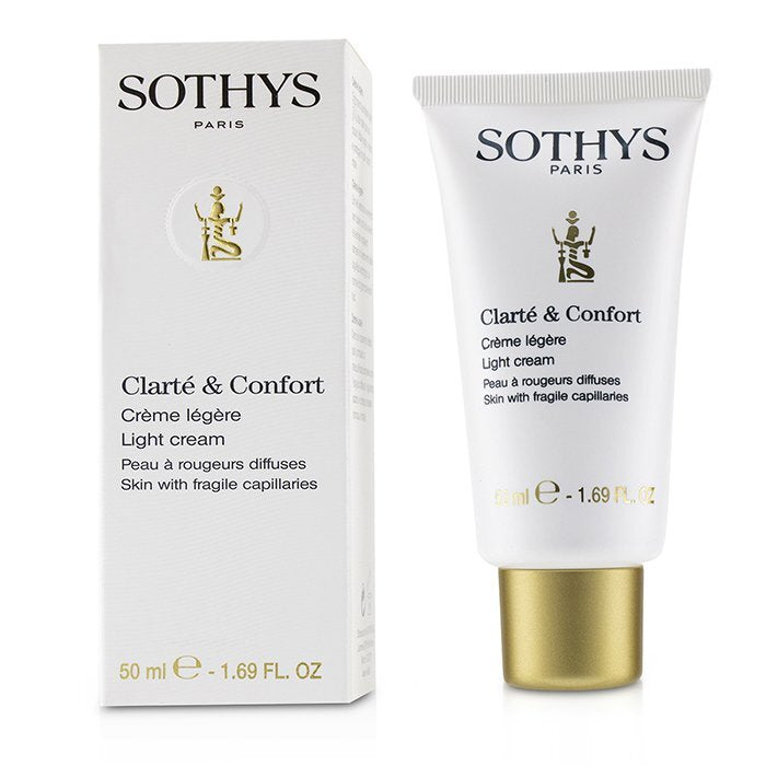 Sothys Clarte &amp; Comfort Light Cream - Für Haut mit empfindlichen Kapillaren, 50 ml