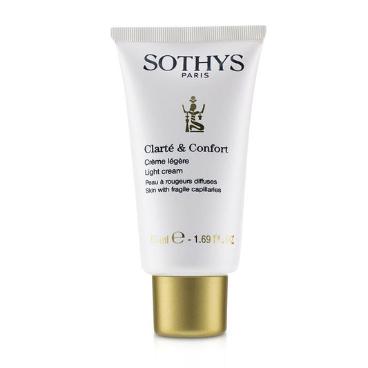 Sothys Clarte &amp; Comfort Light Cream - Für Haut mit empfindlichen Kapillaren, 50 ml