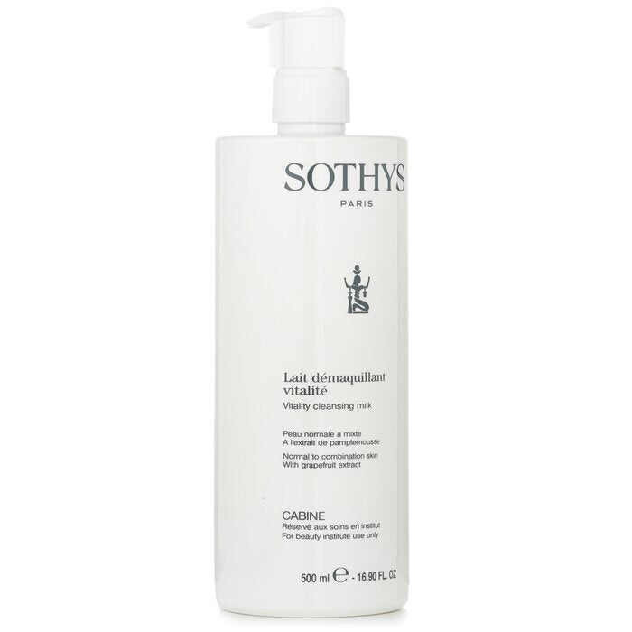 Sothys Vitality Reinigungsmilch – für normale bis Mischhaut, mit Grapefruitextrakt (Salongröße) 500 ml/16,9 oz