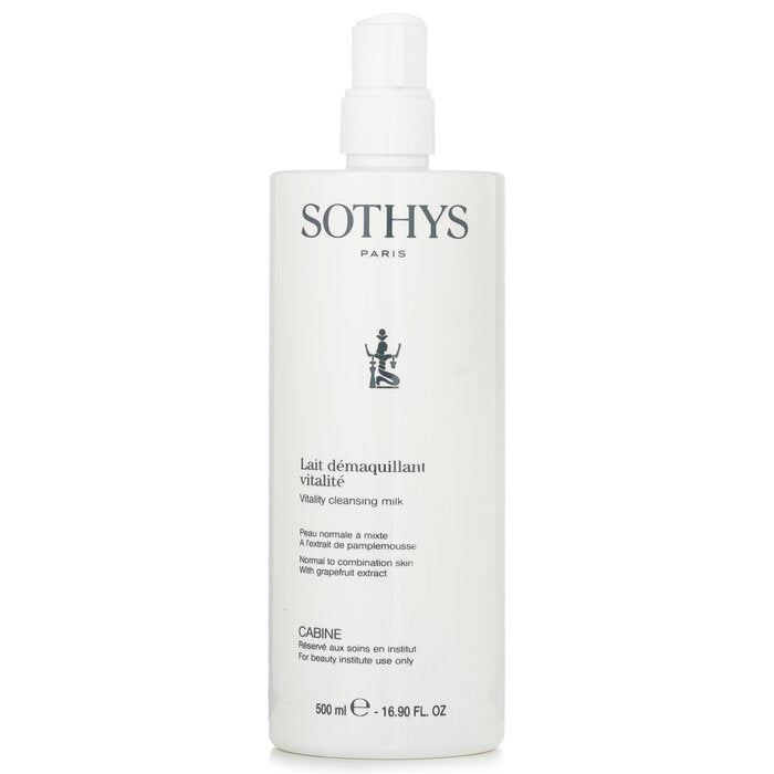 Sothys Vitality Reinigungsmilch – für normale bis Mischhaut, mit Grapefruitextrakt (Salongröße) 500 ml/16,9 oz