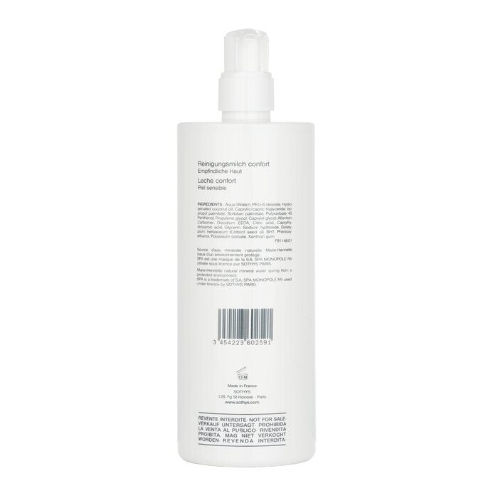 Sothys Comfort Reinigungsmilch - Für empfindliche Haut (Salongröße) 500ml/16,9oz