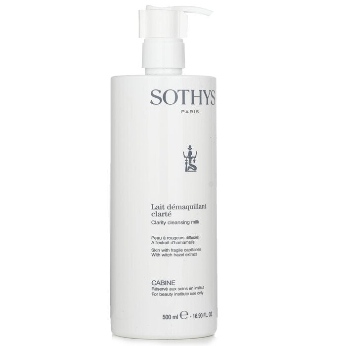 Sothys Clarity Reinigungsmilch – für Haut mit empfindlichen Kapillaren, mit Hamamelis-Extrakt (Salongröße) 500 ml/16,9 oz