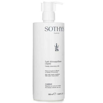 Sothys Clarity Reinigungsmilch – für Haut mit empfindlichen Kapillaren, mit Hamamelis-Extrakt (Salongröße) 500 ml/16,9 oz