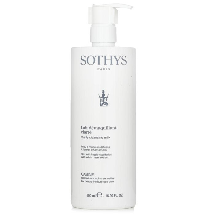 Sothys Clarity Reinigungsmilch – für Haut mit empfindlichen Kapillaren, mit Hamamelis-Extrakt (Salongröße) 500 ml/16,9 oz