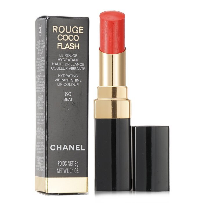 Chanel Rouge Coco Flash Feuchtigkeitsspendender Lippenstift mit leuchtendem Glanz – Nr. 60 Beat, 3 g/0,1 oz