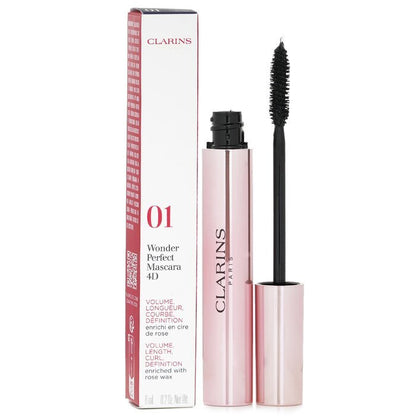 Clarins Wonder Perfect Mascara 4D – Nr. 01 Perfect Black, 8 ml