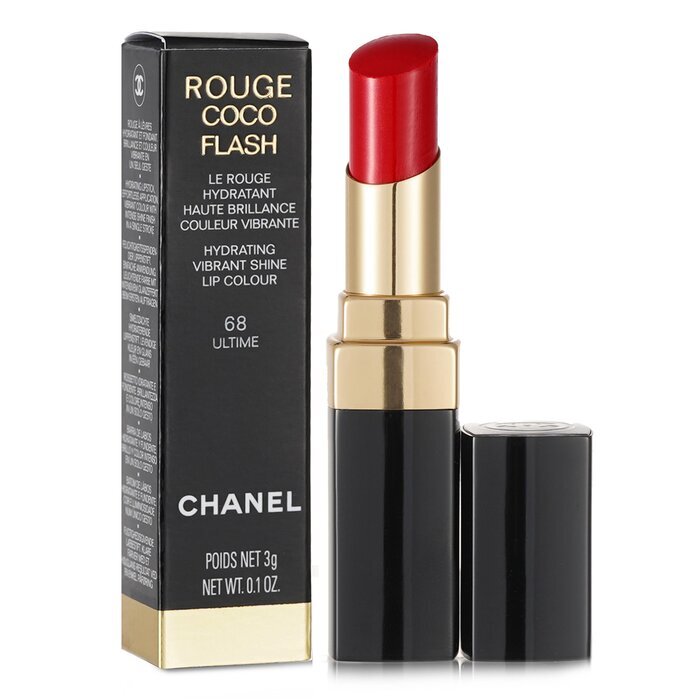 Chanel Rouge Coco Flash Feuchtigkeitsspendender Lippenstift mit leuchtendem Glanz – Nr. 68 Ultime, 3 g/0,1 oz