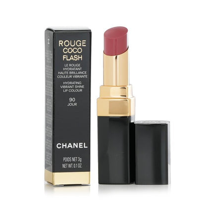 Chanel Rouge Coco Flash Feuchtigkeitsspendender Lippenstift mit leuchtendem Glanz – Nr. 90 Jour, 3 g/0,1 oz