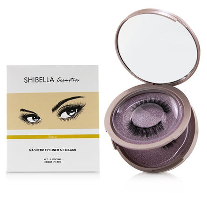 SHIBELLA Cosmetics Magnetischer Eyeliner und Wimpernset – # Charm 3-tlg.