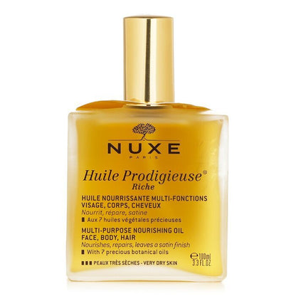 Nuxe Huile Prodigieuse Riche Mehrzweck-Nähröl – für sehr trockene Haut, 100 ml