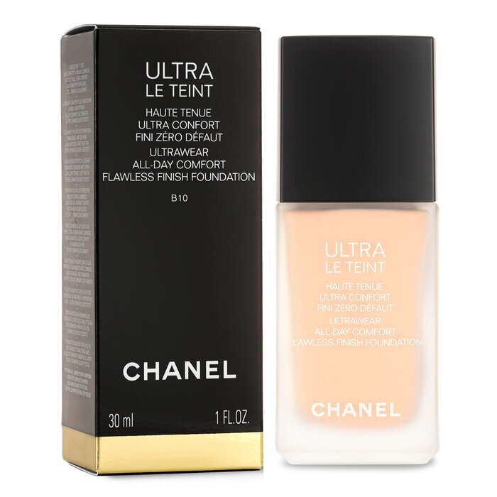 Chanel Ultra Le Teint Ultrawear All Day Comfort Makelloses Finish Foundation - Nr. B10 30 ml/1 oz