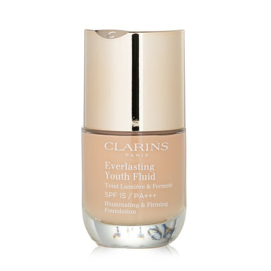Clarins Everlasting Youth Fluid Aufhellendes und straffendes Make-up LSF 15 – Nr. 107 Beige, 30 ml