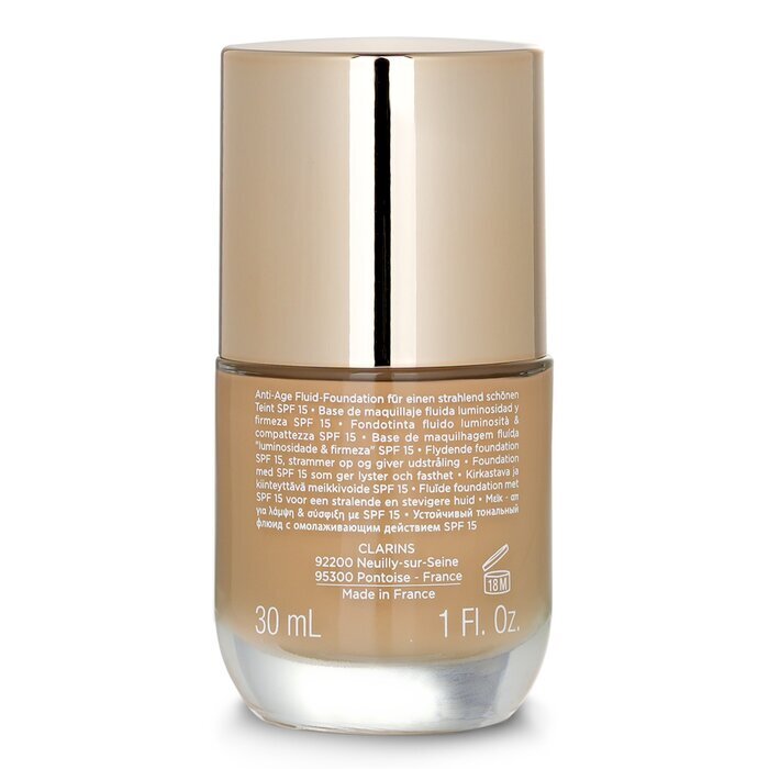 Clarins Everlasting Youth Fluid Illuminating &amp; Firming Foundation SPF 15 – 110 Honig, 30 ml
