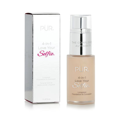 PUR (PurMinerals) 4 in 1 Love Your Selfie Longwear Foundation &amp; Concealer – #LG2 Fair Ivory (Sehr helle Haut mit goldenen Untertönen) 30 ml/1 oz