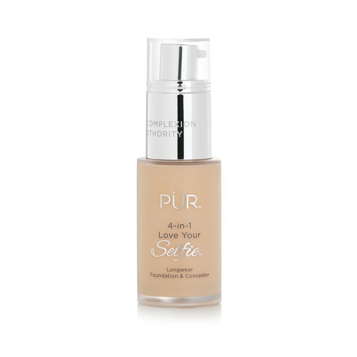 PUR (PurMinerals) 4 in 1 Love Your Selfie Longwear Foundation &amp; Concealer – #LG4 Vanille (helle Haut mit goldenen Untertönen) 30 ml/1 oz