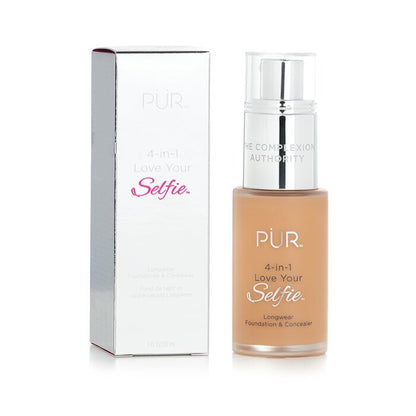 PUR (PurMinerals) 4 in 1 Love Your Selfie Longwear Foundation &amp; Concealer – #TP2 Warm Nude (hell gebräunte Haut mit rosa Untertönen) 30 ml/1 oz