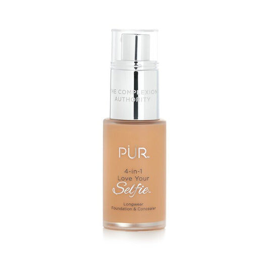 PUR (PurMinerals) 4 in 1 Love Your Selfie Longwear Foundation &amp; Concealer – #TP2 Warm Nude (hell gebräunte Haut mit rosa Untertönen) 30 ml/1 oz