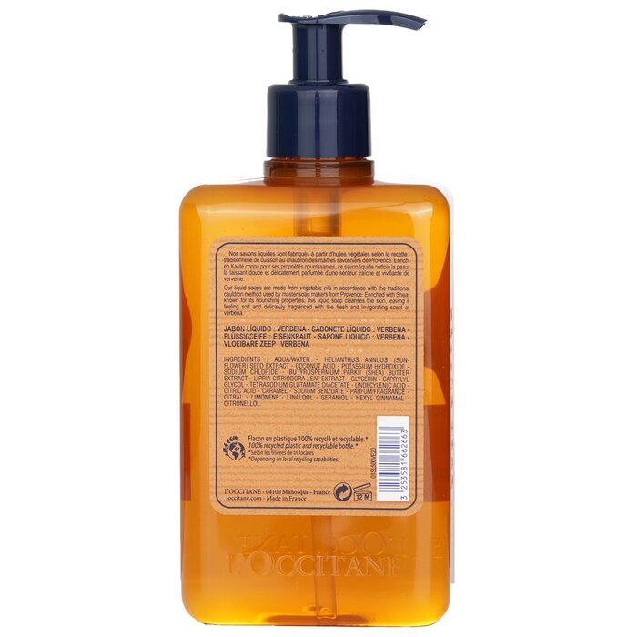 L'Occitane Verveine (Verbena) Flüssigseife für Hände und Körper 500ml/16,9oz