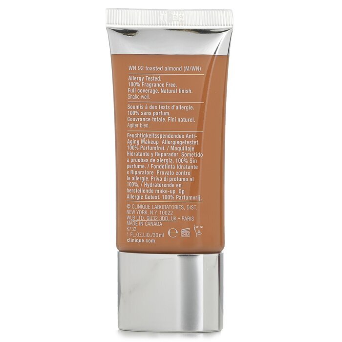 Clinique Even Better Refresh Feuchtigkeitsspendendes und reparierendes Make-up – Nr. WN 92 Toasted Almond, 30 ml