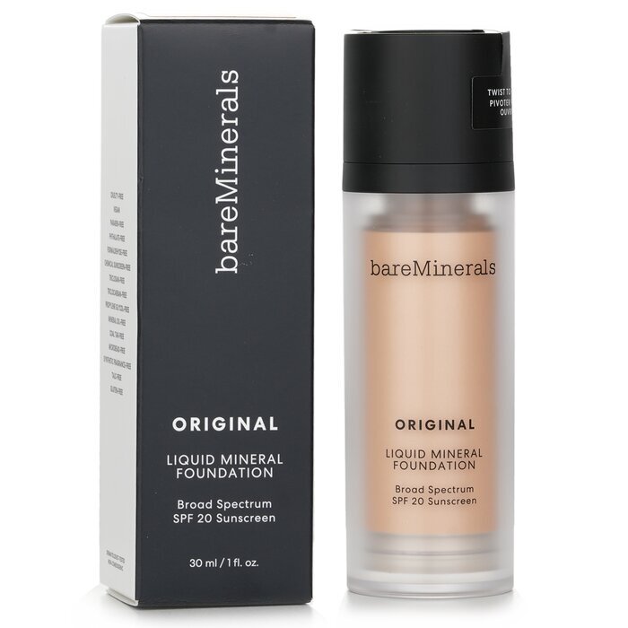 BareMinerals Original Liquid Mineral Foundation SPF 20 – Nr. 05 Fairly Medium (für helle, kühle Haut mit einem rosa Farbton) 30 ml/1 oz